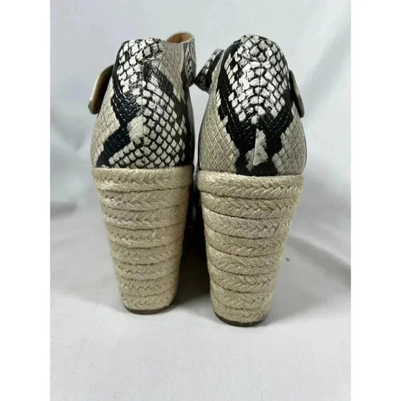 2/$30 Nine West Wnadell3 Size 7.5 Wedge Platform Sandal Animal Print - Picture 12 of 16